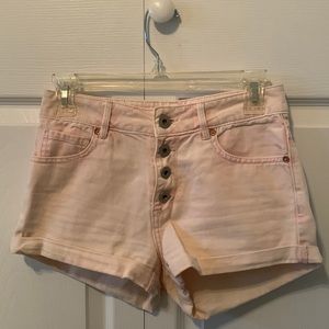 High Rise Denim Shorts